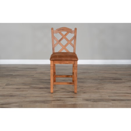 Double Crossback Barstool