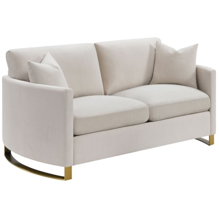 Corliss Arched Arm Loveseat