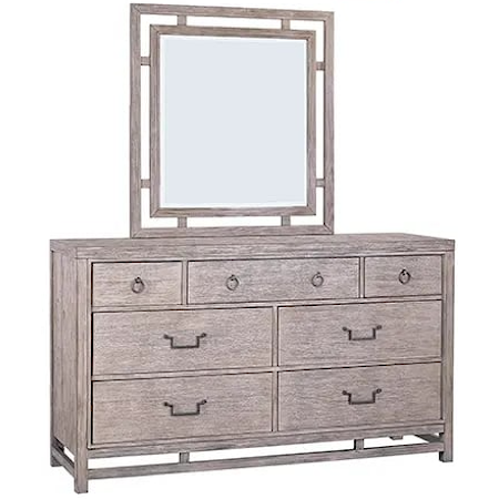 Dresser &amp; Mirror Set