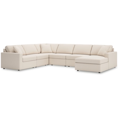 6-Piece Sectional With Chaise
