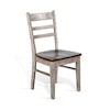 Sunny Designs Homestead Hills Ladder Back Chair, Wood Seat