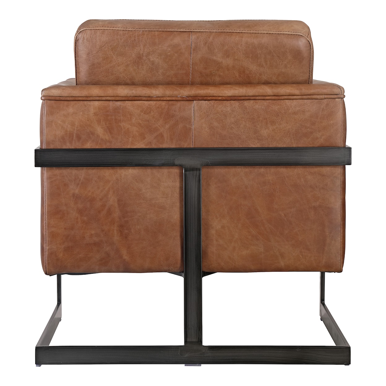 Moe's Home Collection Luxley Luxley Club Chair Open Road Brown Leather