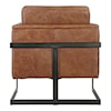 Moe's Home Collection Luxley Luxley Club Chair Open Road Brown Leather