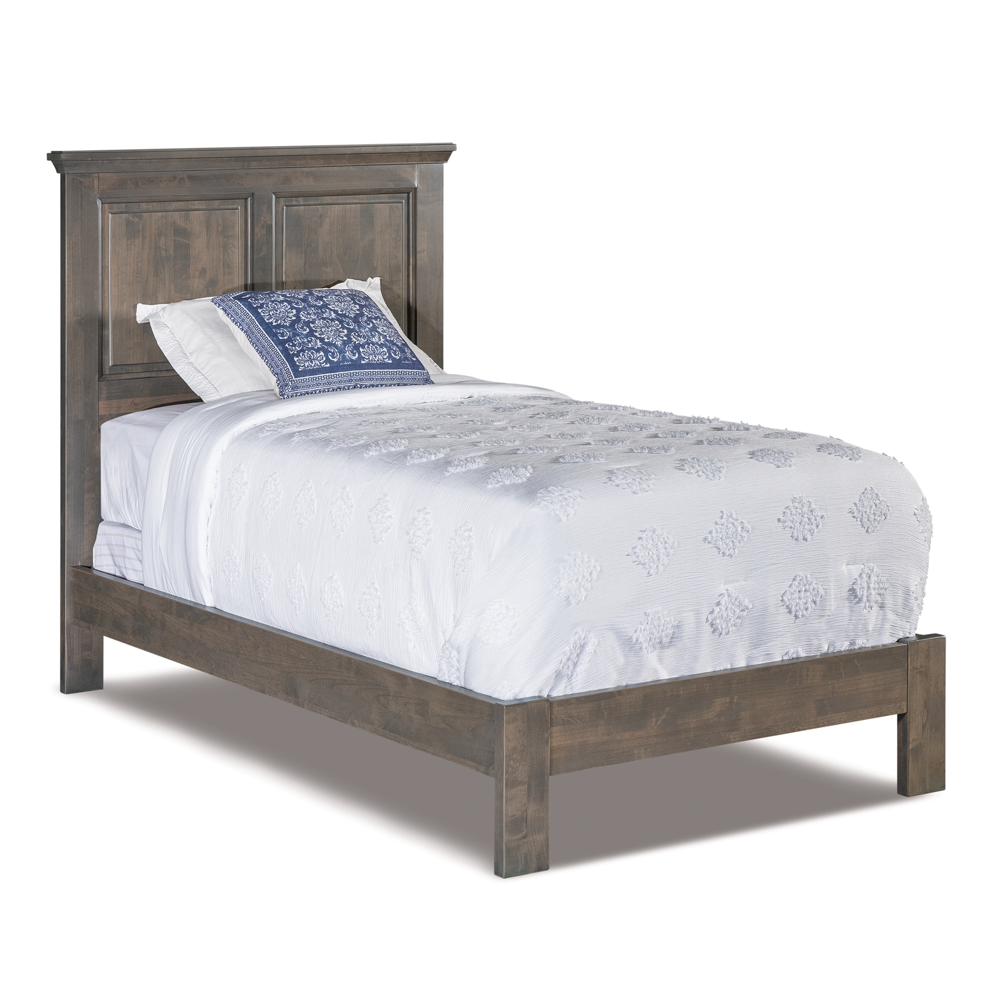 Twin Raised Panel Bed