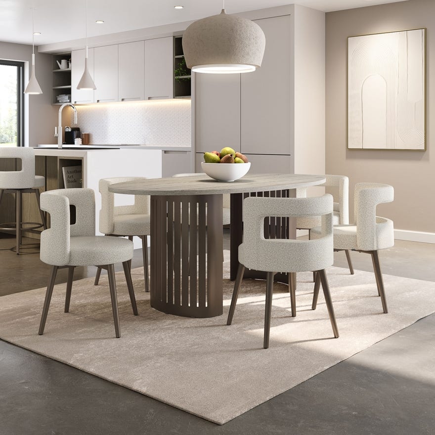 Upholstered Dining Swivel Chair