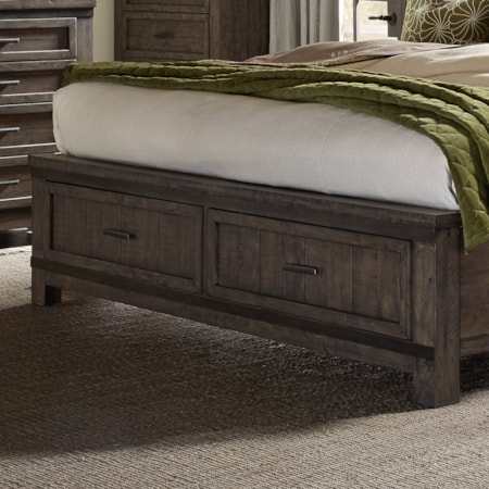 2-Drawer Queen Storage Bed