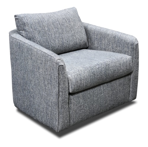 Contemporary Swivel Barrel Chair