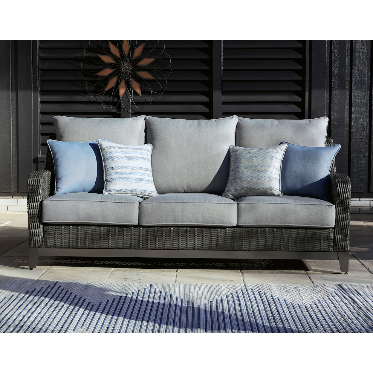 Signature Design Elite Park Outdoor Sofa with Cushion