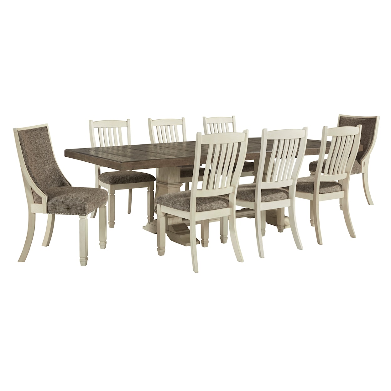 Signature Design by Ashley Furniture Bolanburg 9-Piece Dining Set