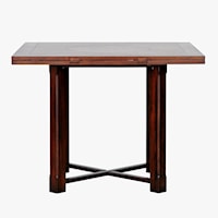 Transitional Square Gathering Dining Table with Extension