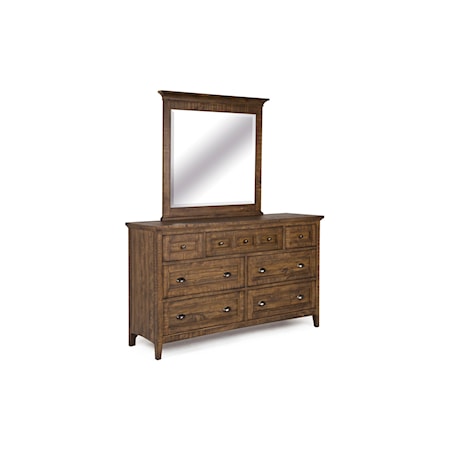 7-Drawer Dresser and Mirror Set