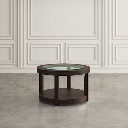 Round Castered Cocktail Table