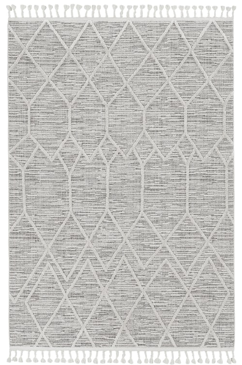 2'2" x 7'6" Ivory Grey Runner Rug