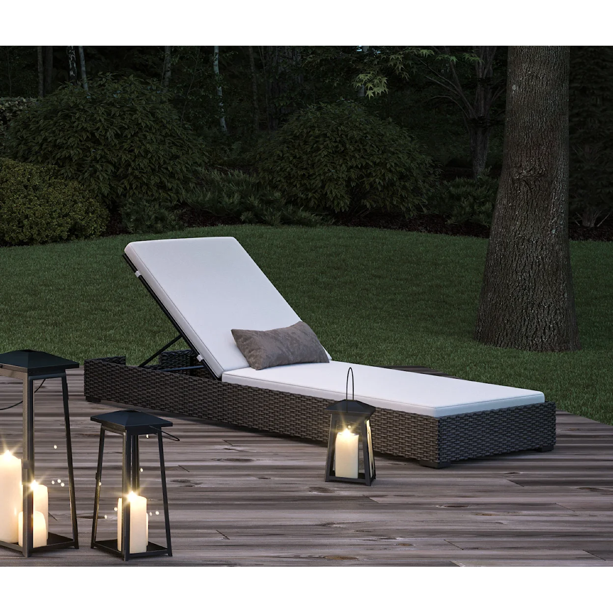 homestyles Palm Springs Outdoor Chaise Lounge