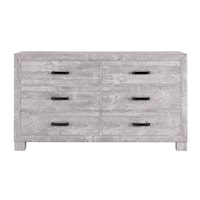 Transitional 6-Drawer Dresser