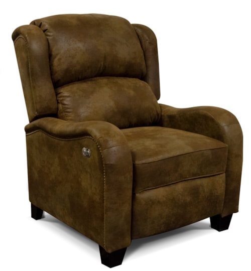 Traditional Power Recliner with Power Headrest and Lumbar