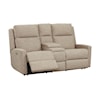 Bassett Club Level - Apex Power Reclining Console Loveseat