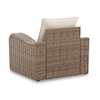 Signature Sandy Bloom Outdoor Lounge Chair with Cushion