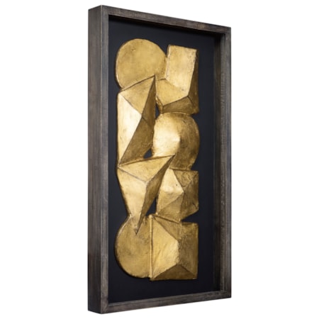 Grantton Antique Gray/Gold Finish Wall Decor