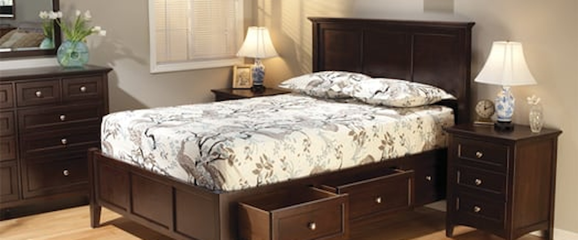 Transitional 5-Piece Queen Bedroom Set