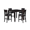 New Classic Gia 42" Square Counter Table W/4 Chairs