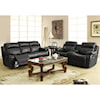 Homelegance Marille Reclining Console Loveseat