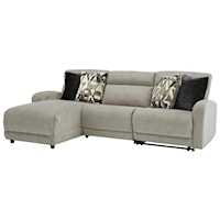 3-Piece Power Reclining Sectional with Press Back Chaise