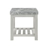 Steve Silver Canova Gray Marble Top End Table