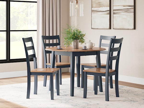 5-Piece Round Dining Set