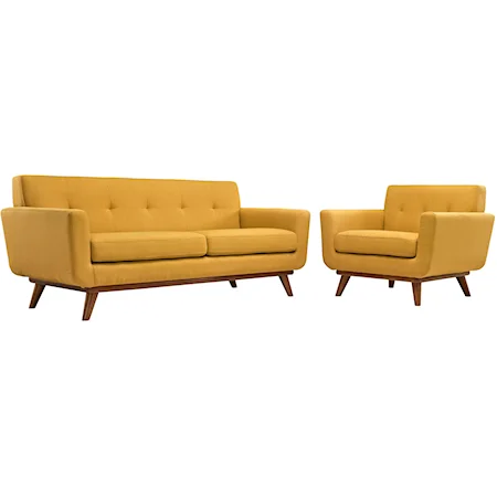 Armchair and Loveseat Set