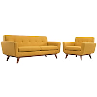 Armchair and Loveseat Set of 2