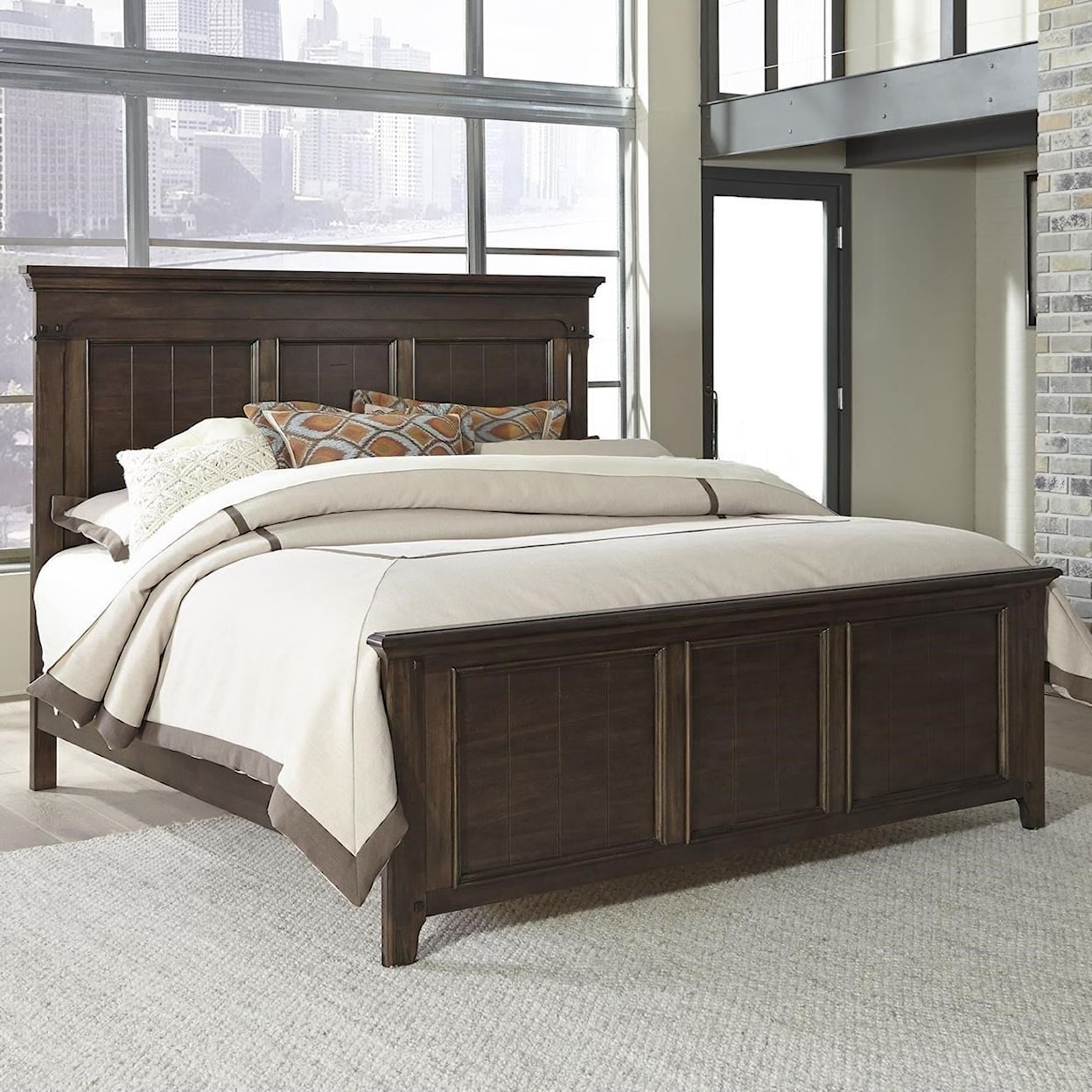 Liberty Furniture Saddlebrook King Panel Bed