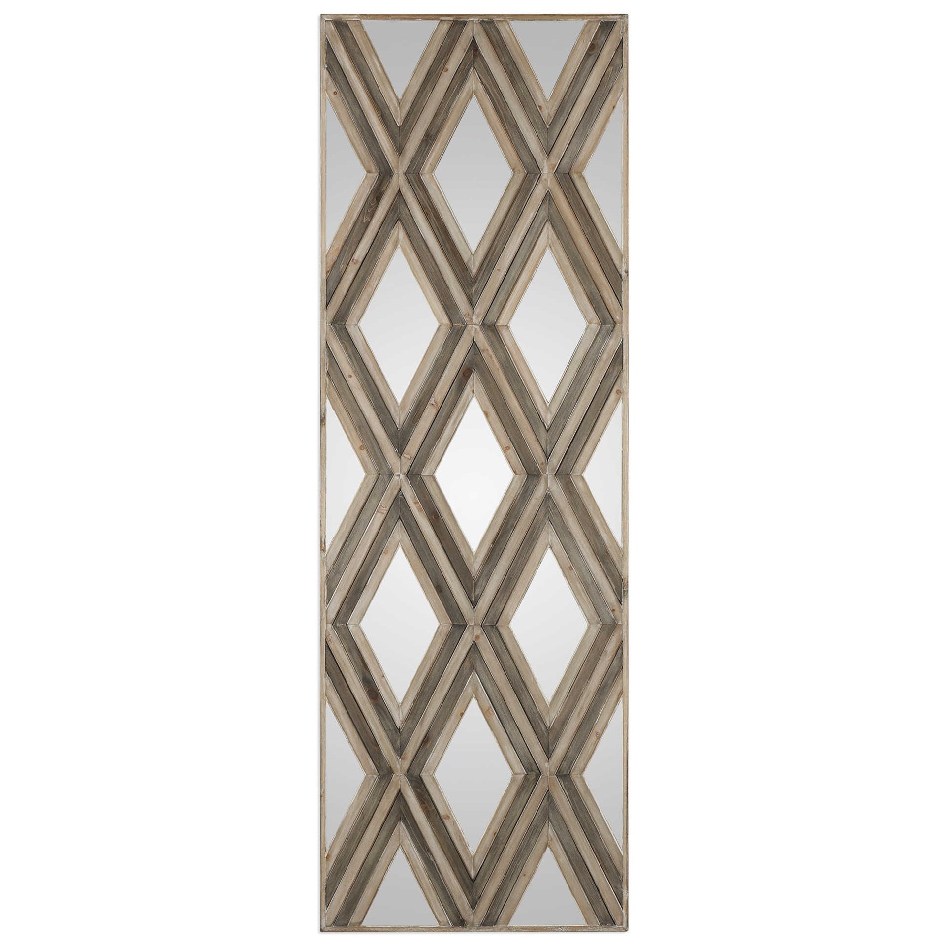 Tahira Geometric Argyle Pattern Wall Mirror