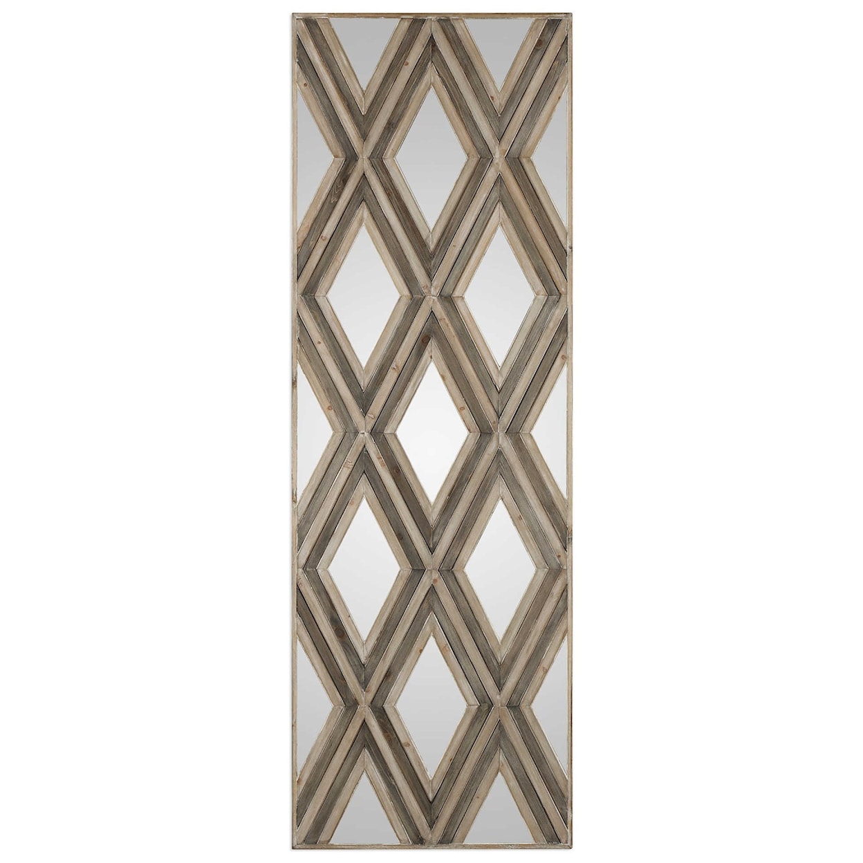 Uttermost Alternative Wall Decor Tahira Geometric Argyle Pattern Wall Mirror