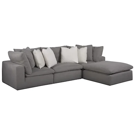 Palmer 4-Piece Sectional with Memory Foam Frame