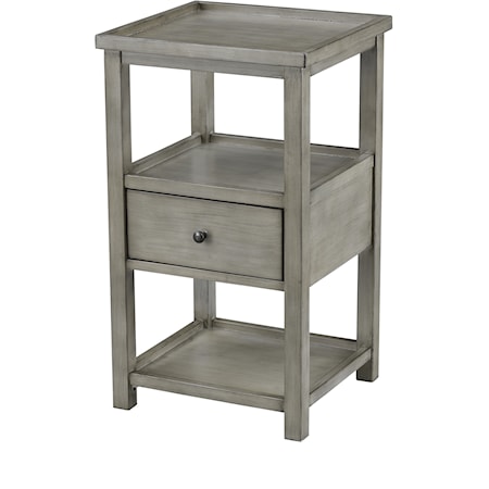 One Drawer Chairside Table