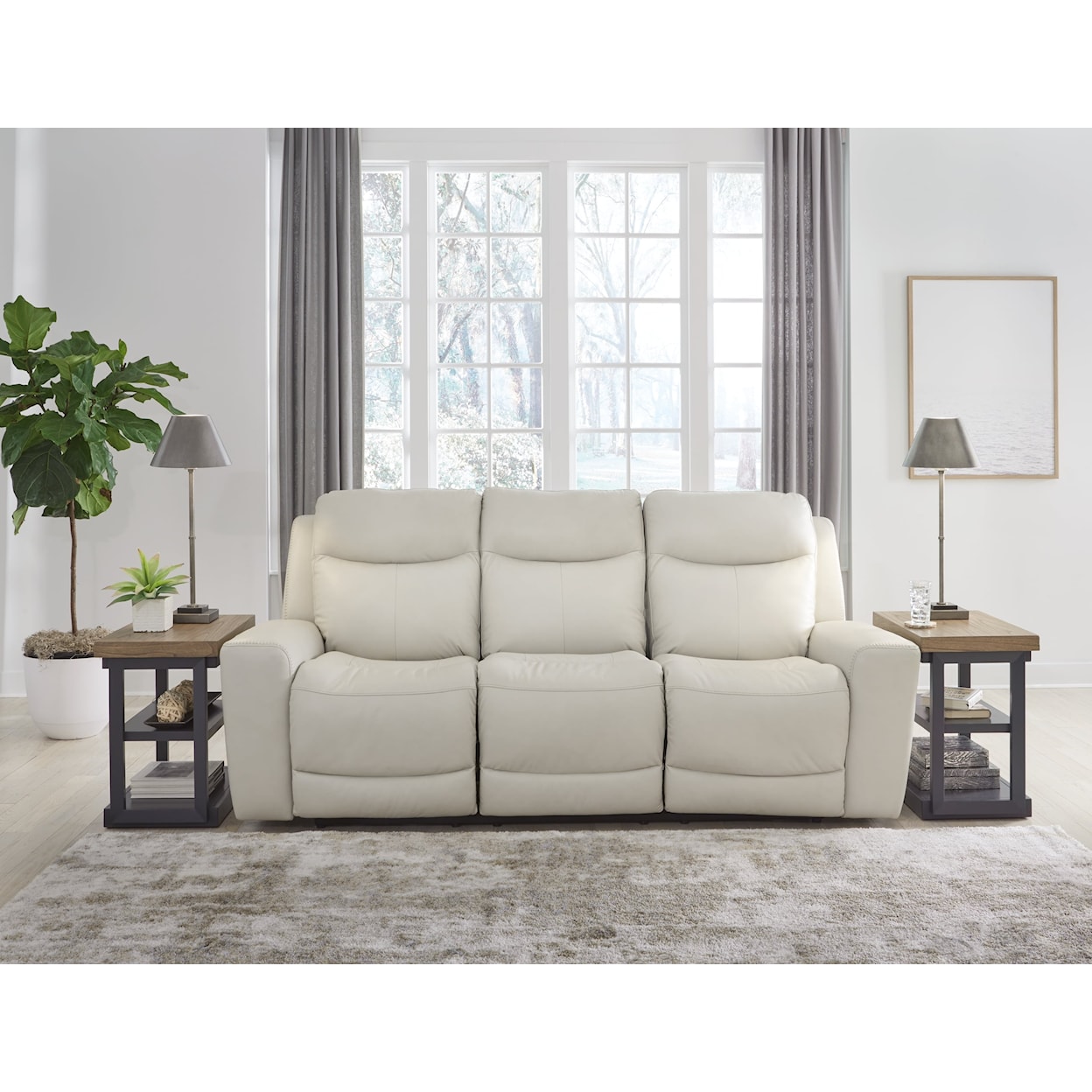 Ashley Furniture Signature Design Mindanao PWR REC Sofa with ADJ Headrest