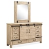 Magnussen Home Radcliffe Bedroom Dresser with Rectangular Mirror