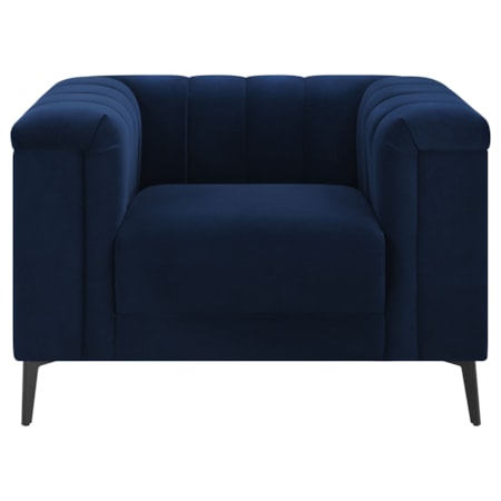 Chalet Tuxedo Arm Tufted Chair