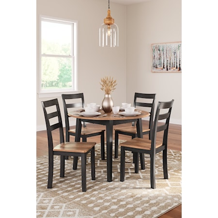 5-Piece Round Dining Set