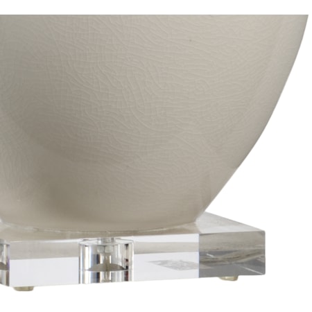 Fulton Vase Lamp - Cream