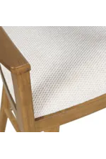 Jofran Axis Transitional Swivel Counter Chair with Ladder Back