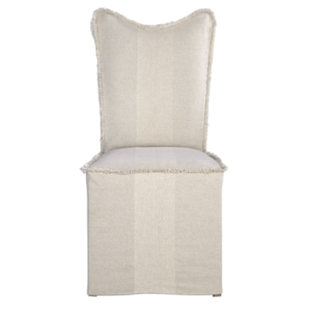 Lenore Armless Chairs Flax Set Of 2