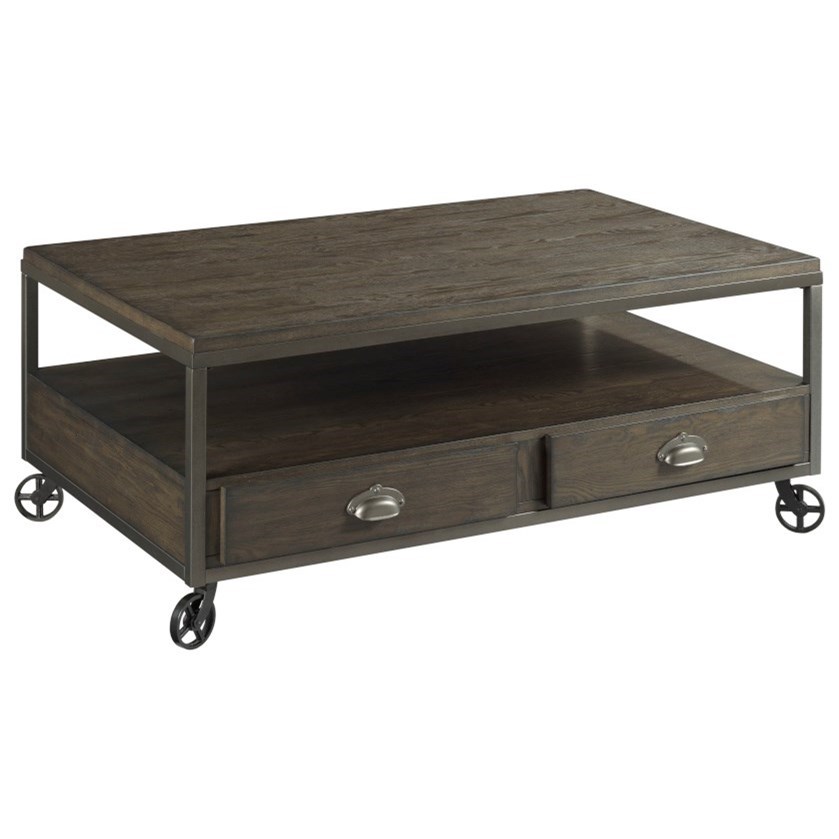 Rectangular Storage Cocktail Table