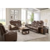 Ashley Signature Design The Man-Den Power Reclining Loveseat with Console