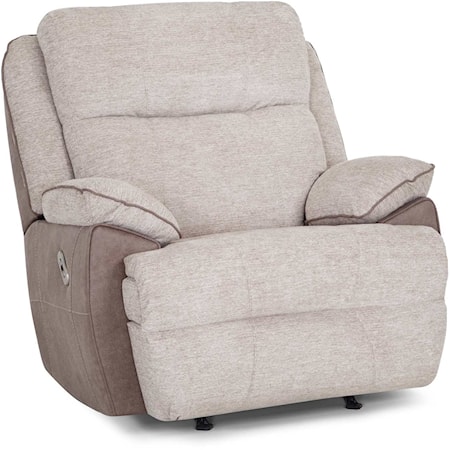 Casual Dual Power Rocker Recliner with USB