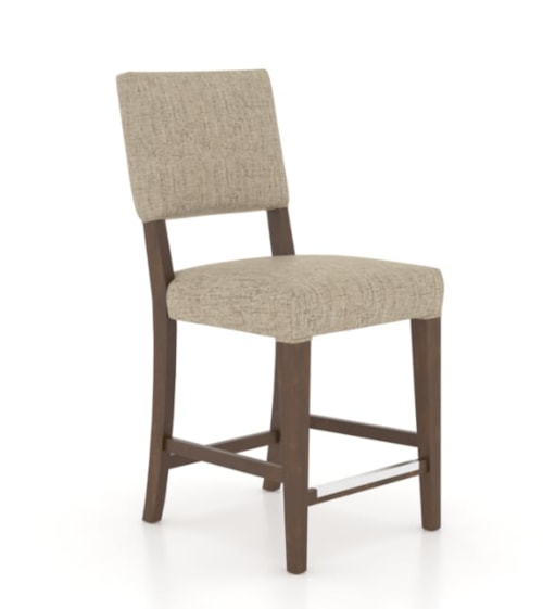 Contemporary Customizable Upholstered Fixed Stool
