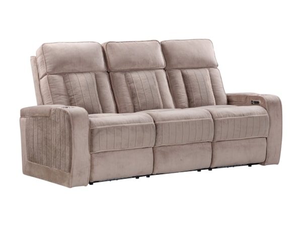 Power Reclining Sofa and Loveseat Set