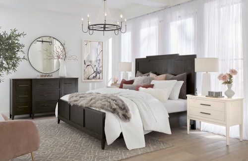 Transitional 4-Piece Queen Bedroom Set