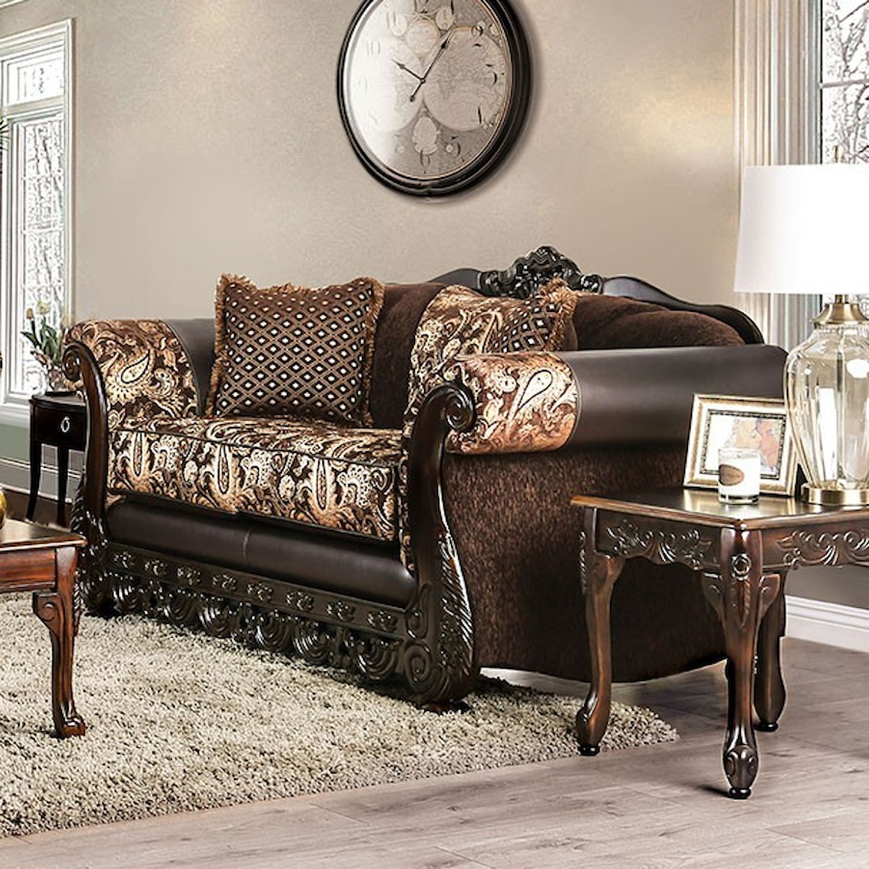 Furniture of America Newdale Loveseat 